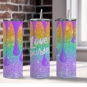 Love Yourself 20-Ounce Stainless Steel Tumbler